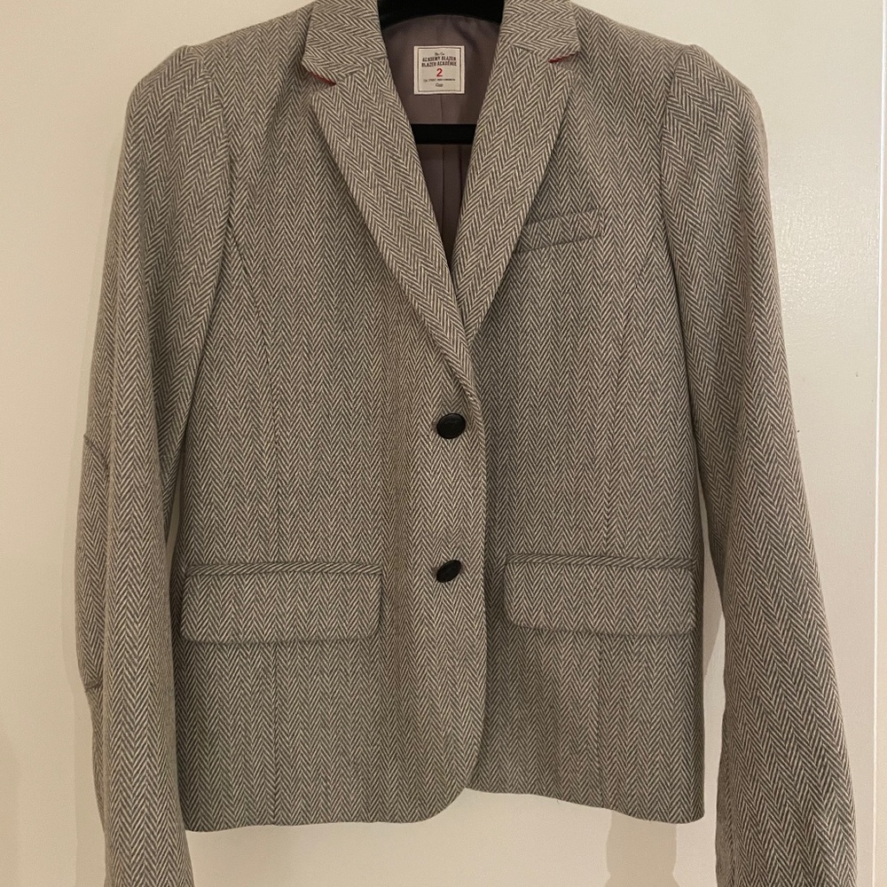 The Academy Blazer: Herringbone